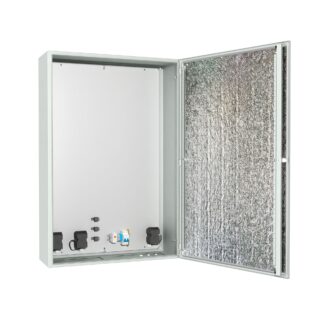 Уличный термошкаф из листовой стали с обогревом, 24В DC, Ш800 х В1200 х Г300