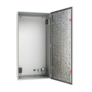 Уличный термошкаф из листовой стали с вентиляцией, 24В DC, Ш600 х В1200 х Г400